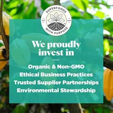 Navitas Organics Cacao Sweet Nibs 8oz Bag for Healthy Snacking