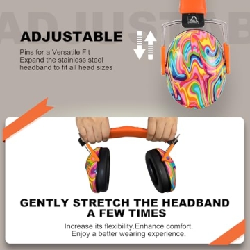 PROHEAR 032 Kids Noise Cancelling Headphones - Bright Orange