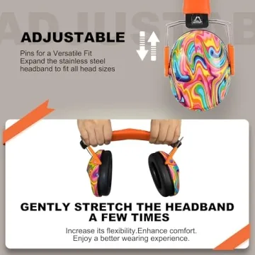 PROHEAR 032 Kids Noise Cancelling Headphones - Bright Orange