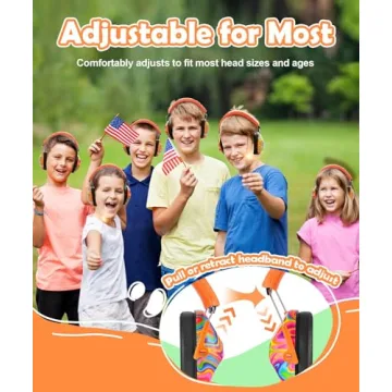 PROHEAR 032 Kids Noise Cancelling Headphones - Bright Orange