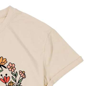 Cute Teacher Shirt Women Floral Design Inspirational Tee