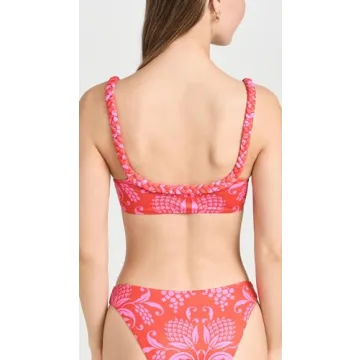 Rhode Women's Bibi Bikini Top Anjuna Print Red XS