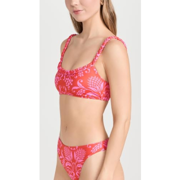 Rhode Women's Bibi Bikini Top Anjuna Print Red XS