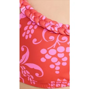 Rhode Women's Bibi Bikini Top Anjuna Print Red XS