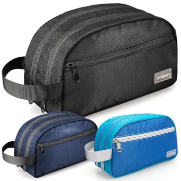 Emissary Nylon Men's Toiletry Bag - Waterproof Travel Toiletries Kit - Dopp Kit for Men and Women