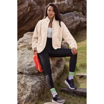 Nirovien Fuzzy Fleece Jacket for Women Stylish Warmth