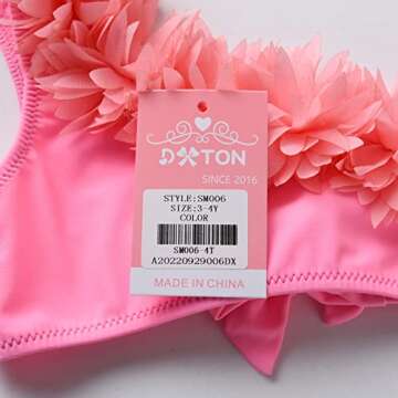 DXTON Girls Cute Ruffled Bikini - Perfect Swimwear for Summer Fun