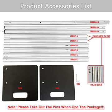 Hecis 8x10 Adjustable Pipe and Drape Backdrop Stand