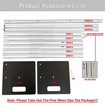 Hecis 8x10 Adjustable Pipe and Drape Backdrop Stand