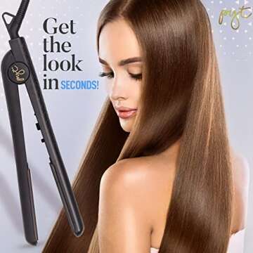Pyt Professional Flat Iron Ceramic Hair Straightener Styling Tool Black
