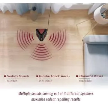 Loraffe 4-In-1 Plug-in Rodent Repellent - Safe & Effective Pest Control
