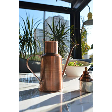 Handmade Copper Oil Bottle - Unique and Functional