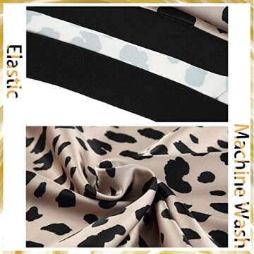 Women’s Leopard Print Midi Skirt - High Waist Casual Style