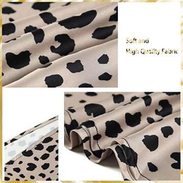 Women’s Leopard Print Midi Skirt - High Waist Casual Style