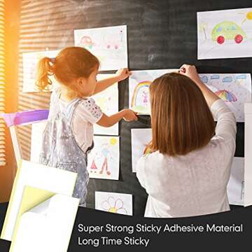 Marspark 20 Pcs Double Sided Adhesive Sheets for Crafts