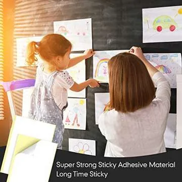 Marspark 20 Pcs Double Sided Adhesive Sheets for Crafts