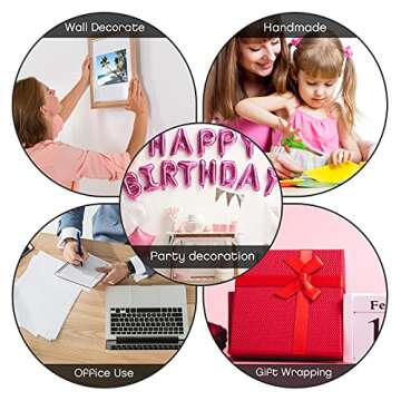 Marspark 20 Pcs Double Sided Adhesive Sheets for Crafts