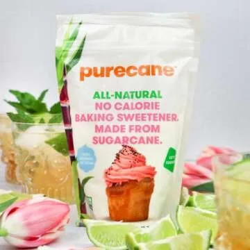 Purecane Sugar Substitute Baking Sweetener | Zero Calorie | Made from All Natural Sugar Cane | Diabetes-friendly | Keto-friendly | Gluten-free | 24 Ounce Pouch