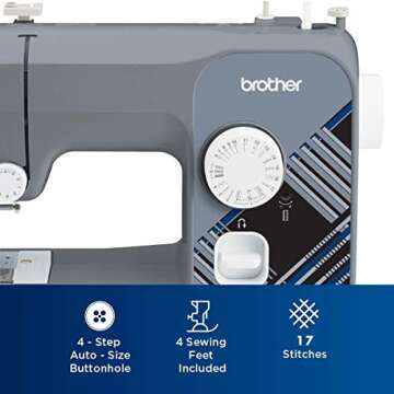 Brother Intl LX3817G Lightweight and Full-Size Sewing Machine