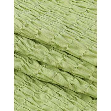 Dwnval Women's Sexy Corset Top Push Up Off Shoulder Spaghetti Strap Halter Crop Tank Tops Bodyshaper Bustiers(Green,S)