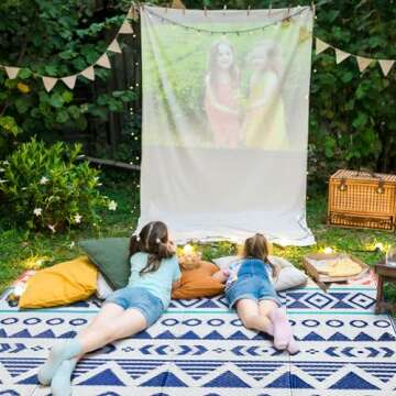 Outdoor Rugs Patio Camping Waterproof - 5x8 Plastic Straw Patio Rug Portable for Campers, Outside RVs Mat, Outdoor Area Carpet for Patios Clearance, Backyard Porch, Balcony, Picnic