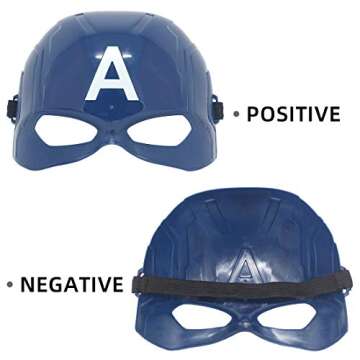 Hulk mask for Kids，Superhero Costumes Children's Birthday Parties, Hulk Toys Gifts for Halloween Cosplay Parties (Captain America)