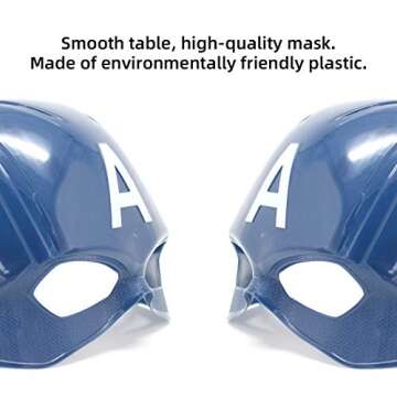 Hulk mask for Kids，Superhero Costumes Children's Birthday Parties, Hulk Toys Gifts for Halloween Cosplay Parties (Captain America)