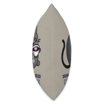 The Cozy Mystery Company Drink Coffee and Read Good Books Throw Pillow, 16x16, Multicolor