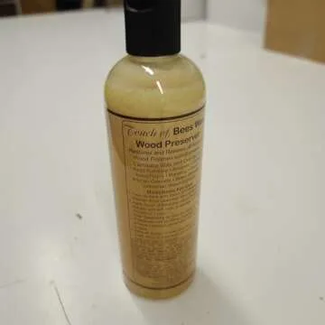 Beeswax Furniture Polish and Conditioner with Orange Oil. Wood Floor Scratch Repair, Feed Into Hardwood, Restore and Protect Cabinets 16 Ounce