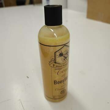 Beeswax Furniture Polish and Conditioner with Orange Oil. Wood Floor Scratch Repair, Feed Into Hardwood, Restore and Protect Cabinets 16 Ounce