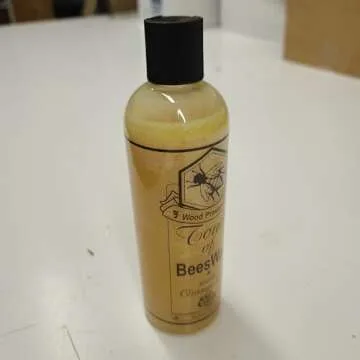 Beeswax Furniture Polish and Conditioner with Orange Oil. Wood Floor Scratch Repair, Feed Into Hardwood, Restore and Protect Cabinets 16 Ounce