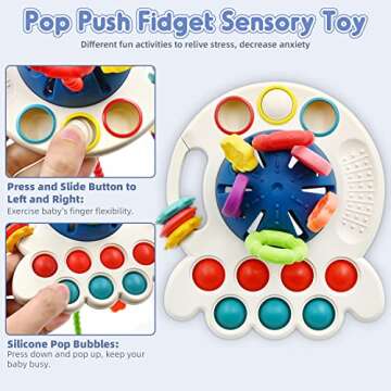 AiTuiTui Sensory Baby Teething Toys For 6-18 Months