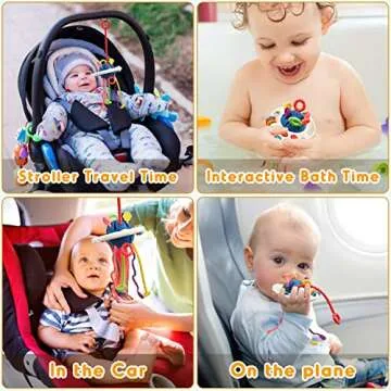 AiTuiTui Sensory Baby Teething Toys For 6-18 Months