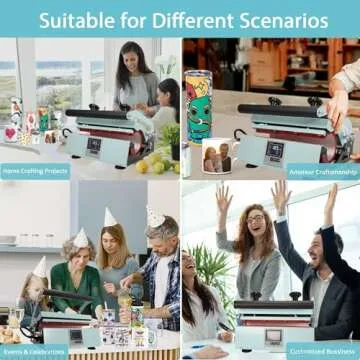 Tumbler Heat Press Machine, Sublimation Press for 20oz-30oz Tumbler, 11-16oz Heat Mug Press with Sublimation Paper Heat Tape & Gloves for Coffee/Ceramic Mug Cup, Water Bottle DIY Heat Transfer