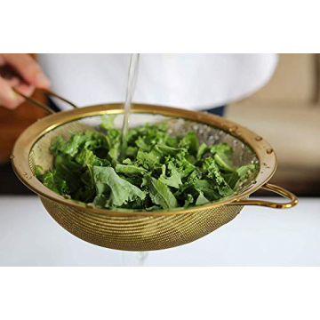 304 Stainless Steel Gold Strainer Set Fine Mesh 3 Sizes