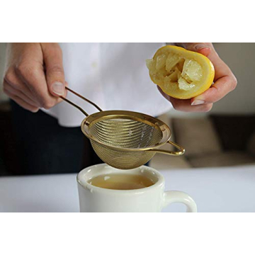 304 Stainless Steel Gold Strainer Set Fine Mesh 3 Sizes