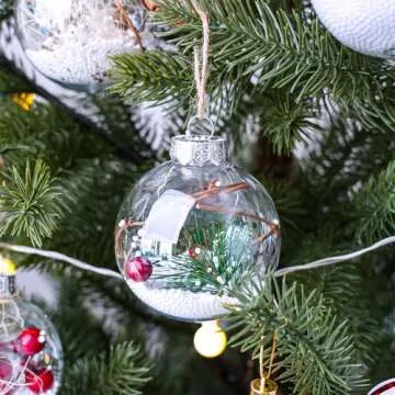 Stylish 10 Pcs Winlyn Christmas Bauble Set for Holidays