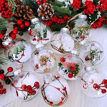 Stylish 10 Pcs Winlyn Christmas Bauble Set for Holidays