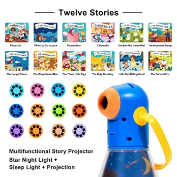 MiDeer Light Projector for Kids with 12 Classic Story Reels