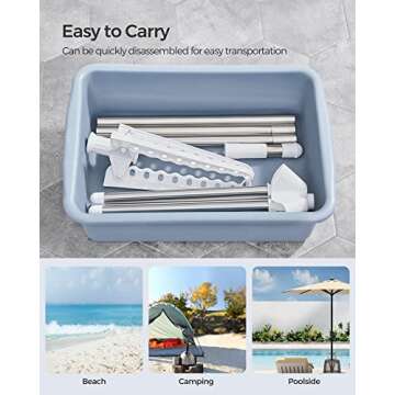 SONGMICS Clothes Drying Rack, 59-Inch Folding Laundry Drying Rack with 3 Rotatable Arms for Hangers, 4 Legs, Stainless Steel, for 27 Pieces of Clothes, White and Silver ULLR510W01