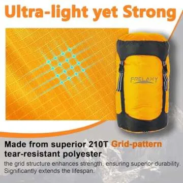 Frelaxy Compression Sack, 40% More Storage! 11L/18L/30L/45L Compression Stuff Sack, Water-Resistant & Ultralight Sleeping Bag Stuff Sack - Space Saving Gear for Camping, Traveling, Backpacking