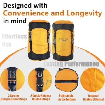 Frelaxy Compression Sack, 40% More Storage! 11L/18L/30L/45L Compression Stuff Sack, Water-Resistant & Ultralight Sleeping Bag Stuff Sack - Space Saving Gear for Camping, Traveling, Backpacking