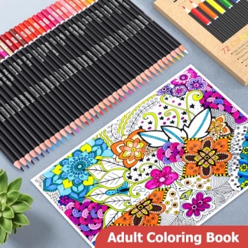 Soucolor 72-Color Colored Pencils for Vibrant Art
