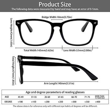 VIDEBLA 5 Pack Blue Light Blocking Reading Glasses,Spring Hinge Computer Readers for Women Men,Anti ...