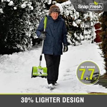 SnapFresh Cordless Snow Shovel: Effortless Snow Clearing