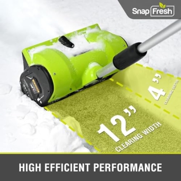 SnapFresh Cordless Snow Shovel: Effortless Snow Clearing