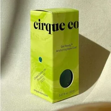 Cirque Colors Get Ready Base Coat & Looking Glass Top Coat - 0.37 Fl Oz (11 mL) Vegan, Cruelty-Free, Non-Toxic Formula Nail Care…