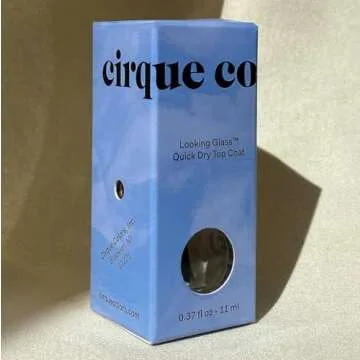 Cirque Colors Get Ready Base Coat & Looking Glass Top Coat - 0.37 Fl Oz (11 mL) Vegan, Cruelty-Free, Non-Toxic Formula Nail Care…