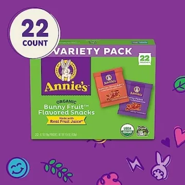 Annie's Organic Bunny Fruit Snacks, Gluten-Free, Variety Pack