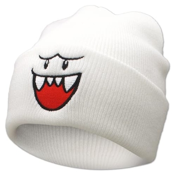 Ohjijinn Anime Beanie Helmet Ghost Knit Hat for Fun Winter Outings